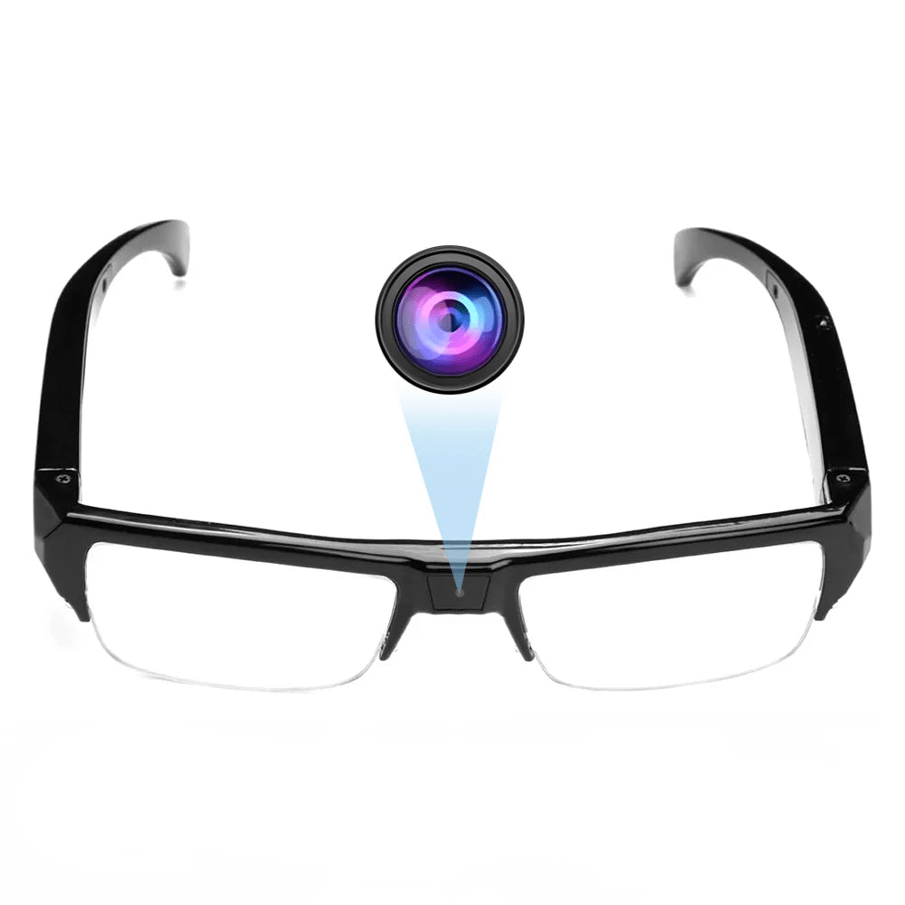 1080P HD Mini Camera Glasses Wearable DVR Video Recorder Black - Electronics > Business & Home Security > Security Cameras & AccessoriesTü - huB