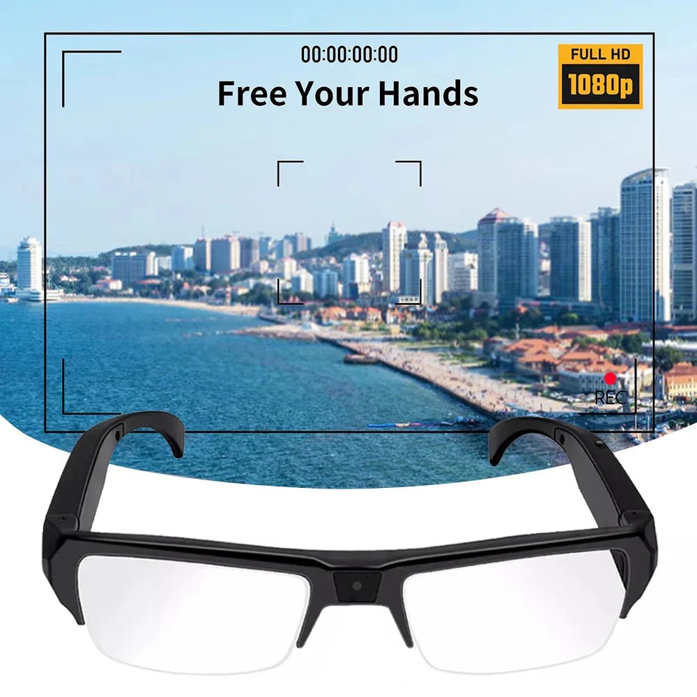 1080P HD Mini Camera Glasses Wearable DVR Video Recorder Black - Electronics > Business & Home Security > Security Cameras & AccessoriesTü - huB