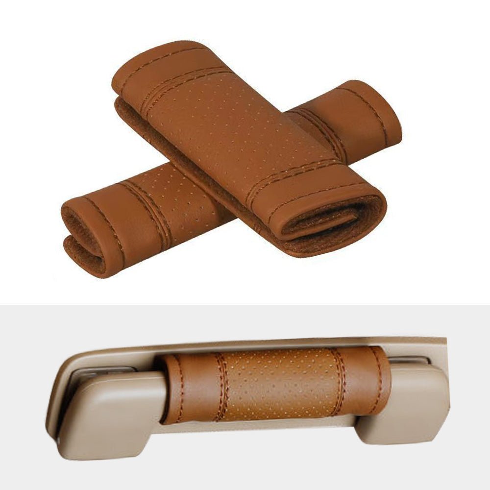 2pcs Universal Car Accessories Faux Leather Door Handle Cover Soft Car Handle - Interior Parts>Floor MatsTü - huB