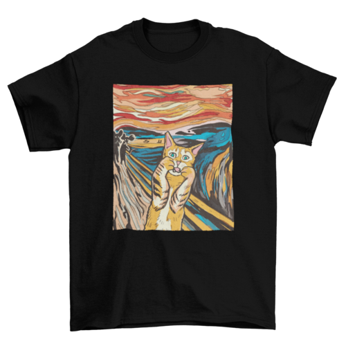 A Purry sky cat t-shirt
