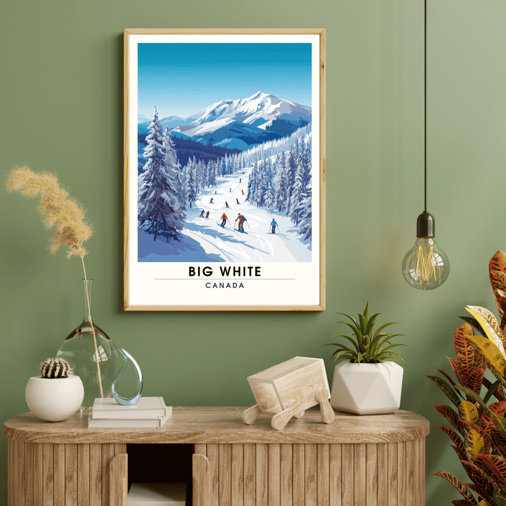 Affiche Big white, Canada | impression Big white | Affiche Ski - n/aTü - huB