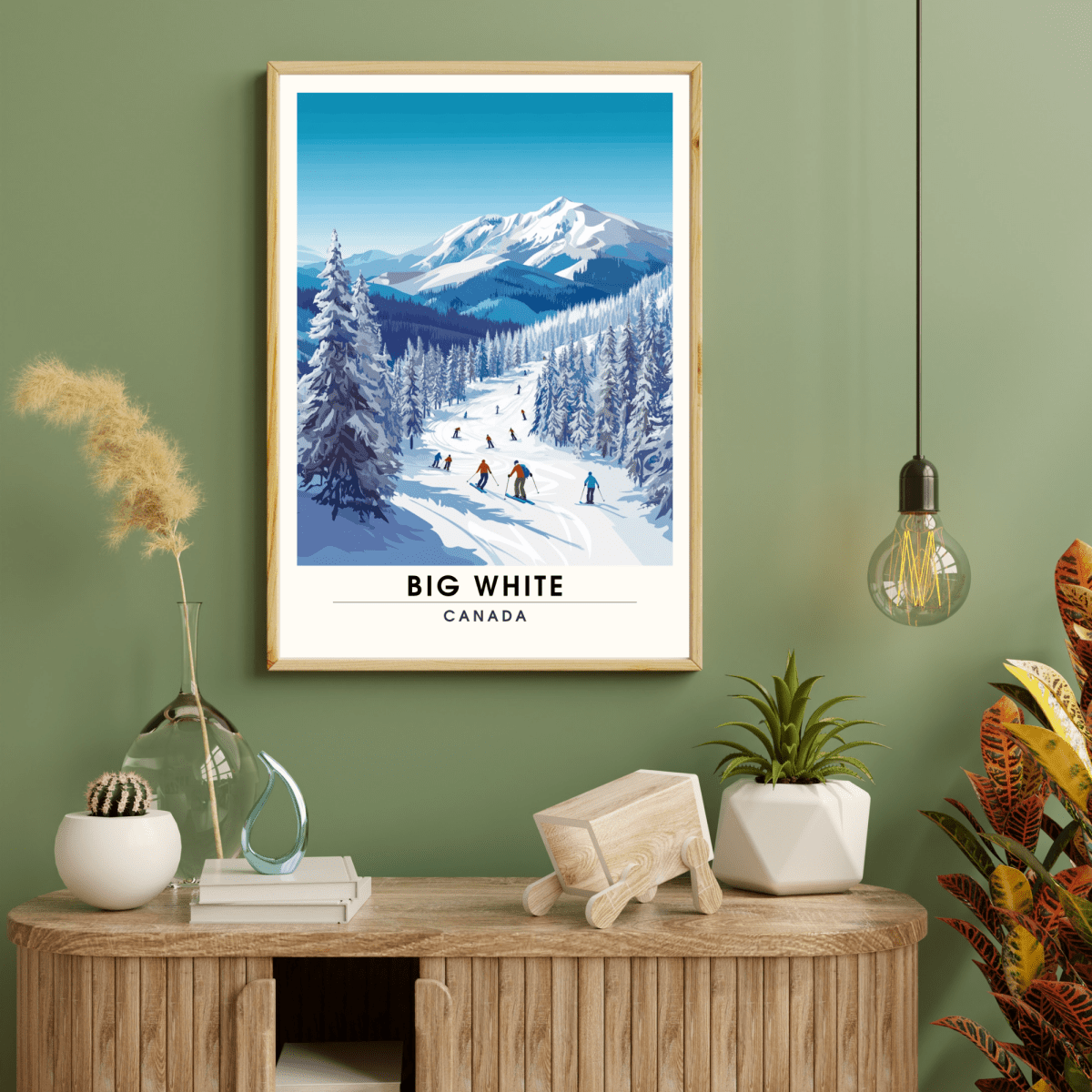 Affiche Big white, Canada | impression Big white | Affiche Ski - n/aTü - huB