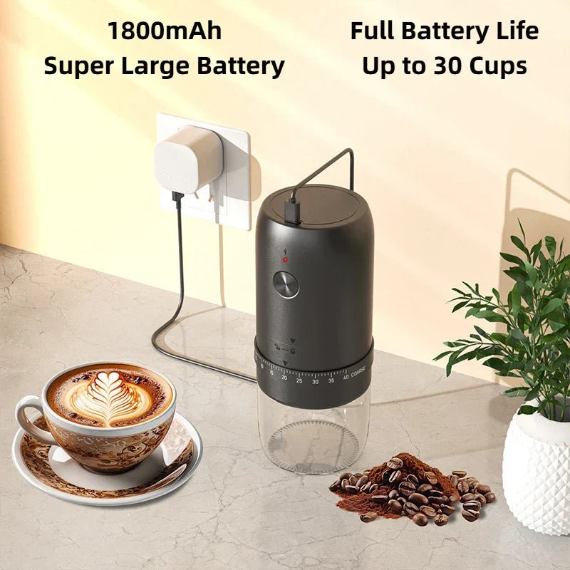 Electric Coffee Grinder 40 Level Adjustable Burr Grinder Black - Kitchen AppliancesTü - huB