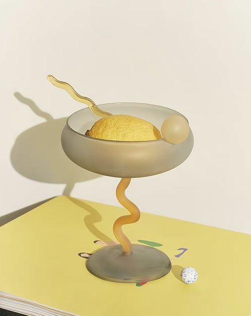 Jelly Bean Wine Glass - Whimsical Eclectic Cocktail Coupe