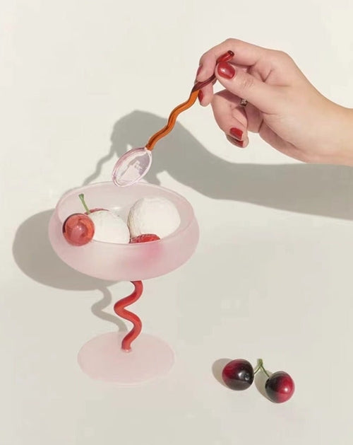 Jelly Bean Wine Glass - Whimsical Eclectic Cocktail Coupe