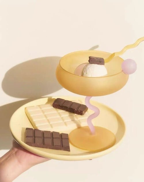 Jelly Bean Wine Glass - Whimsical Eclectic Cocktail Coupe - KitchenTü - huB