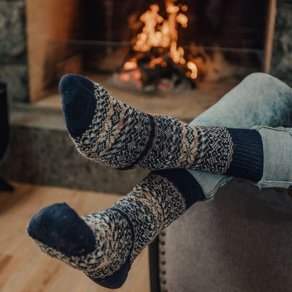 Nordic Socks Merino Wool in PERFORM™ (Sigrid - Navy) - Unisex - n/aTü - huB