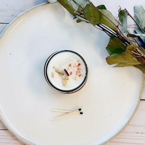 Space Clearing Candle/ Intention Candle / Organic Soy Candle / Candle - GiftTü - huB